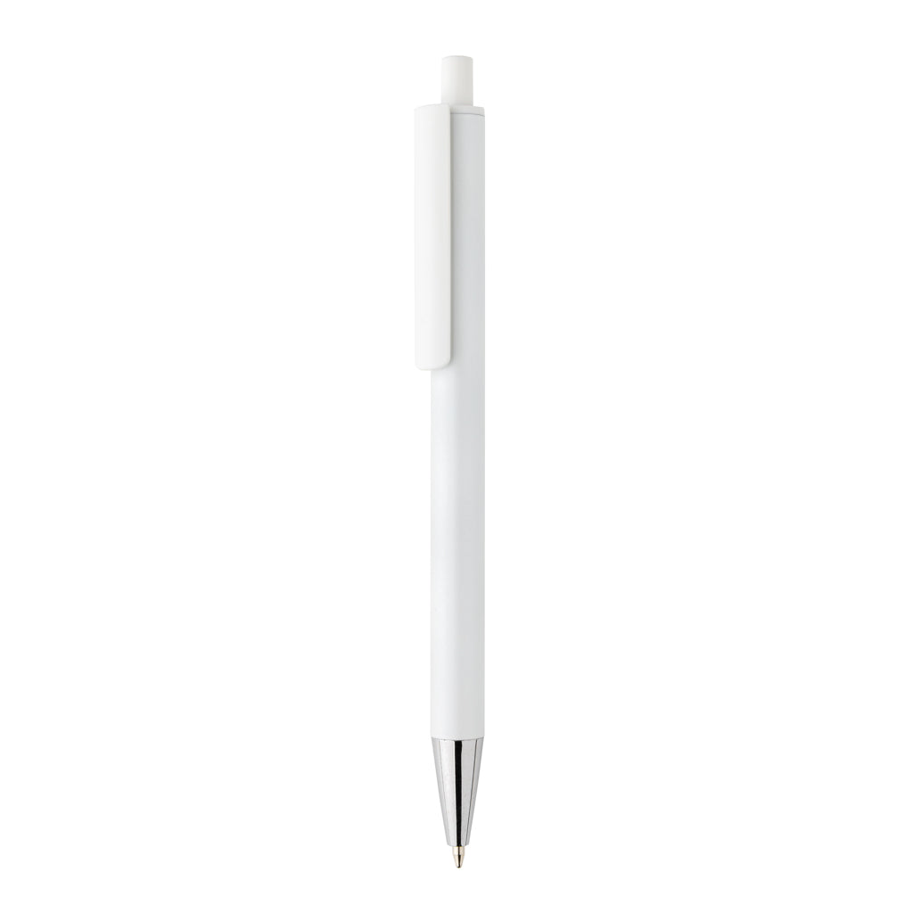 Balpen van gerecycled aluminium, strak design, wit