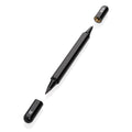 Duo-pen met grafietpunt en balpen, gerecycled, zwart