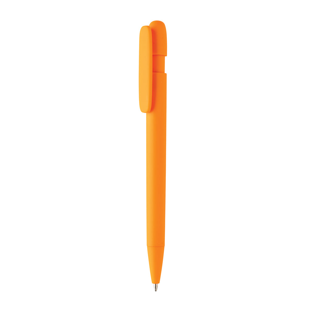 Balpen van gerecycled ABS met eigentijds design, oranje