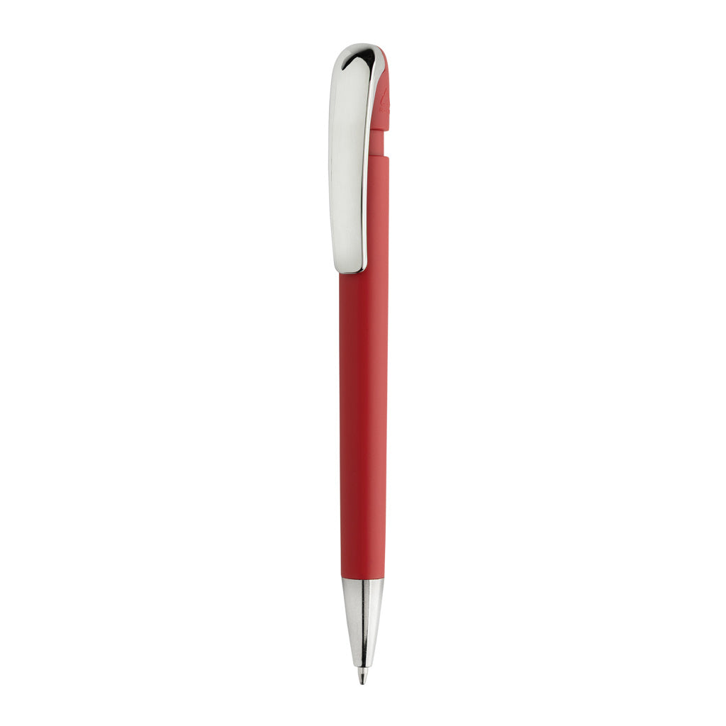 Balpen van gerecycled ABS en metaal, rood