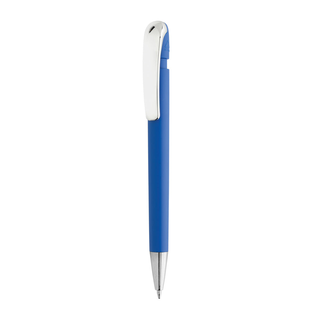 Balpen van gerecycled ABS en metaal, blauw
