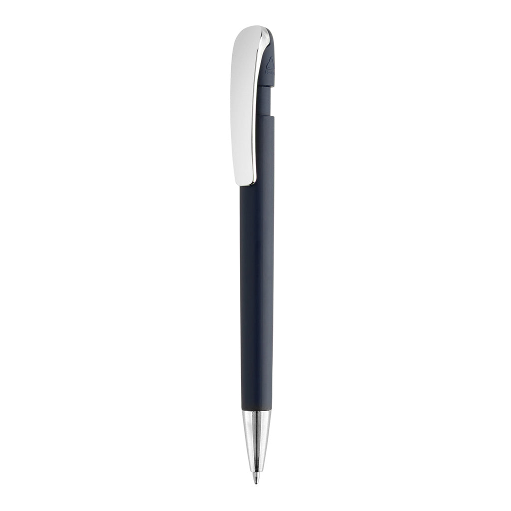 Balpen van gerecycled ABS en metaal, donkerblauw