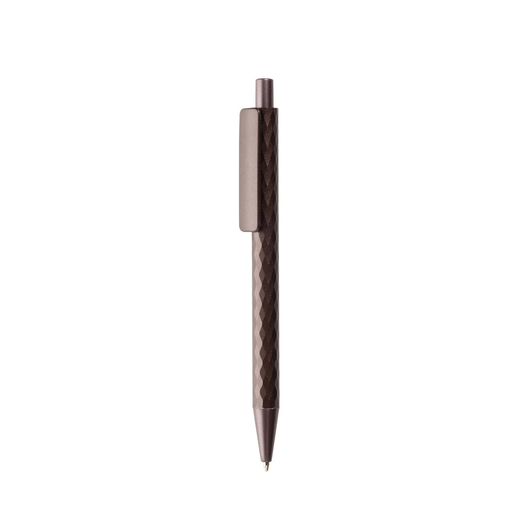 Balpen van gerecycled aluminium en ABS, bruin