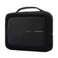 Laptoptas 16" van gerecycled PET en kunstleer, zwart