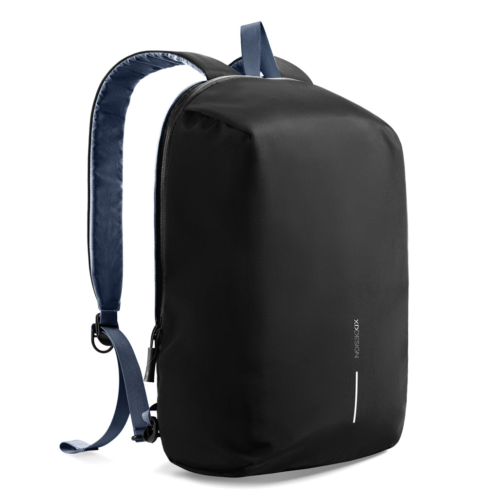 Rugzak van nylon en gerecycled PET, donkerblauw