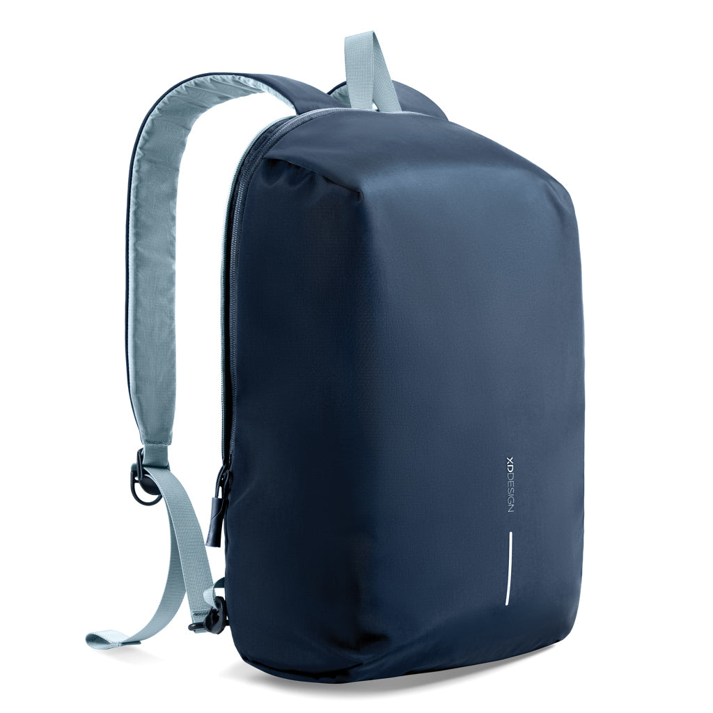 Rugzak van nylon en gerecycled PET, lichtblauw