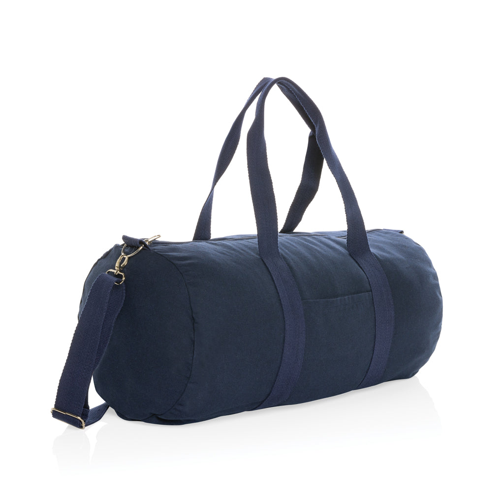 Weekendtas van gerecycled canvas, donkerblauw