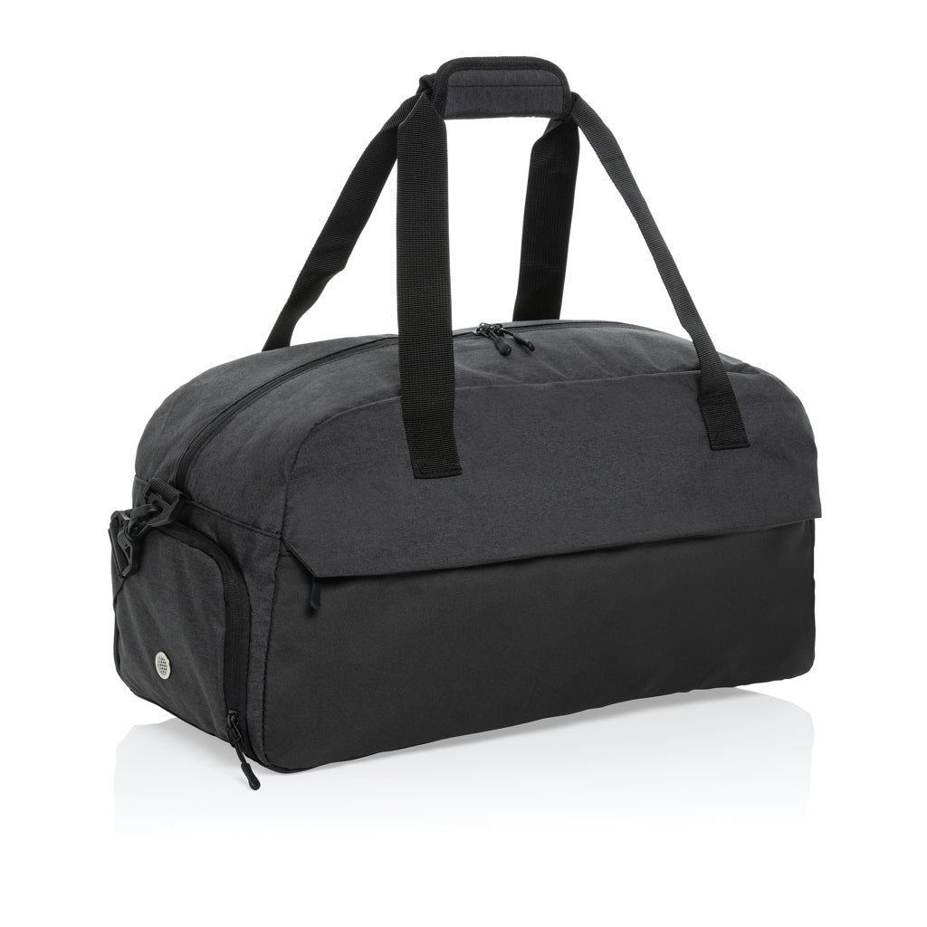 Weekendtas van gerecycled PET, zwart