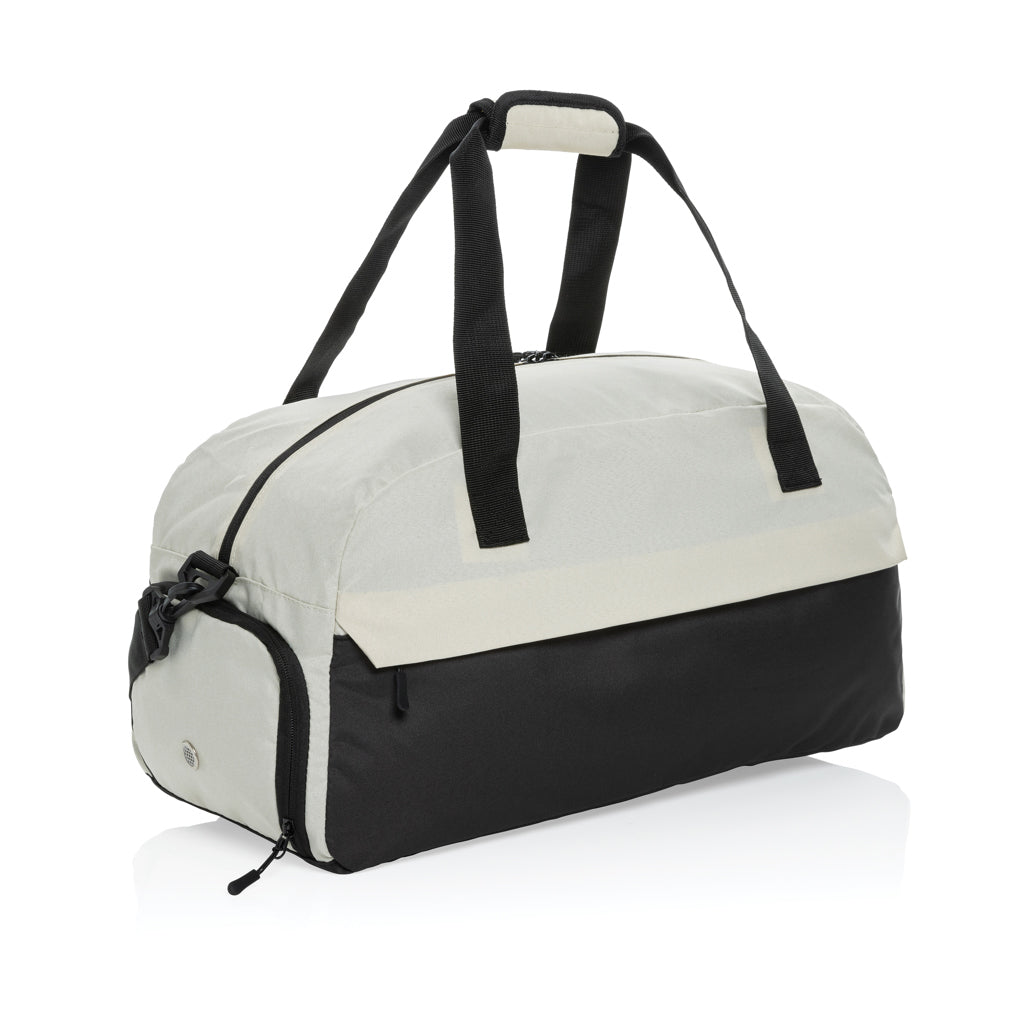Weekendtas van gerecycled PET, gebroken wit