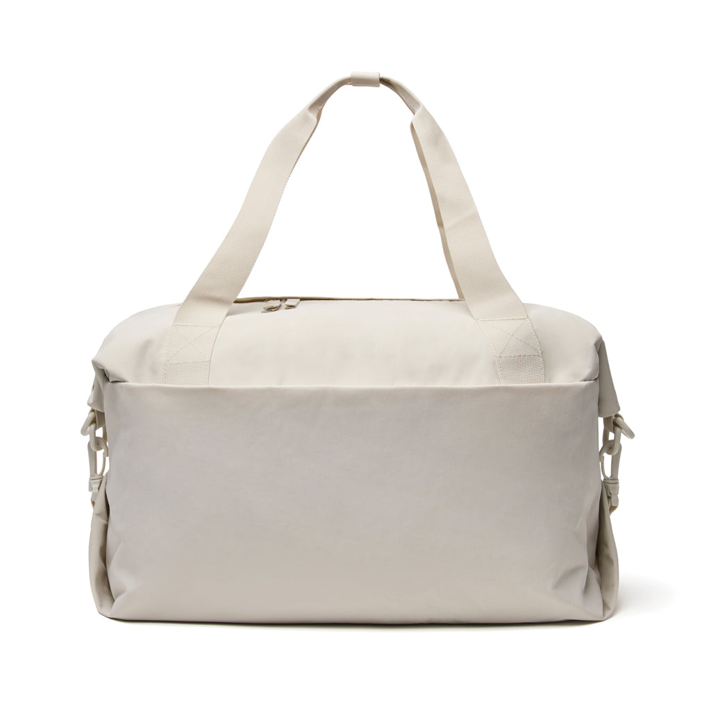 Weekendtas van gerecycled nylon en gerecycled PET, beige