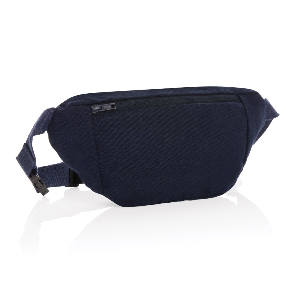 Crossbody tas van gerecycled canvas, donkerblauw