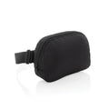 Crossbody tas van gerecycled PET, zwart