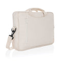 Laptoptas 15.4" van gerecycled katoen, gebroken wit