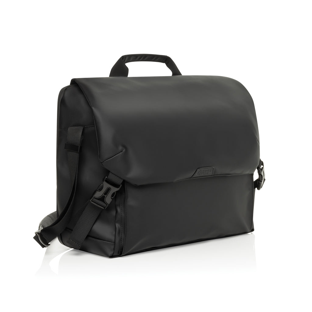 Laptoptas van gerecycled PET, zwart