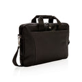 Laptoptas van polyester (39 cm), zwart