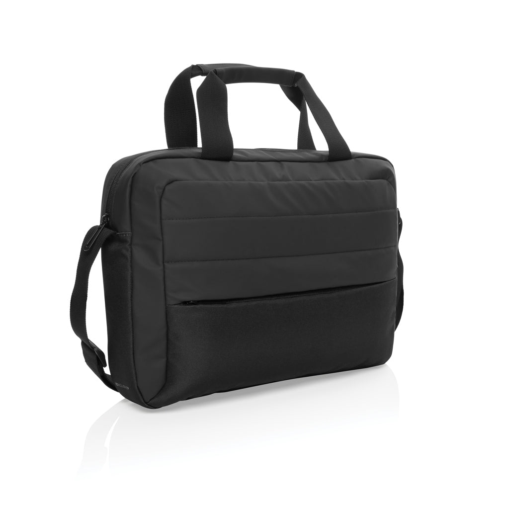 Laptoptas 15.6" van gerecycled PET (klassiek model), zwart