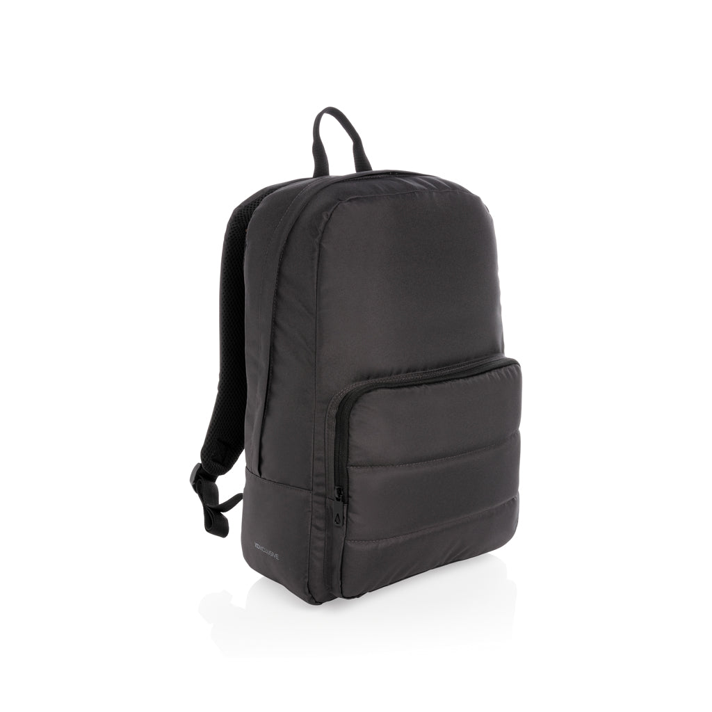 Rugzak met 15.6" laptopvak, gerecycled PET, zwart