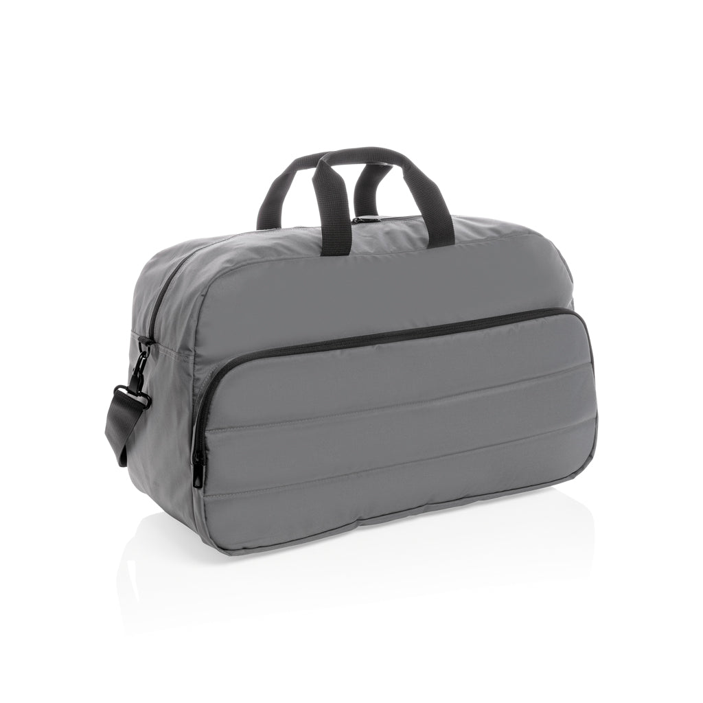 Weekendtas van gerecycled PET (compacter model), antraciet