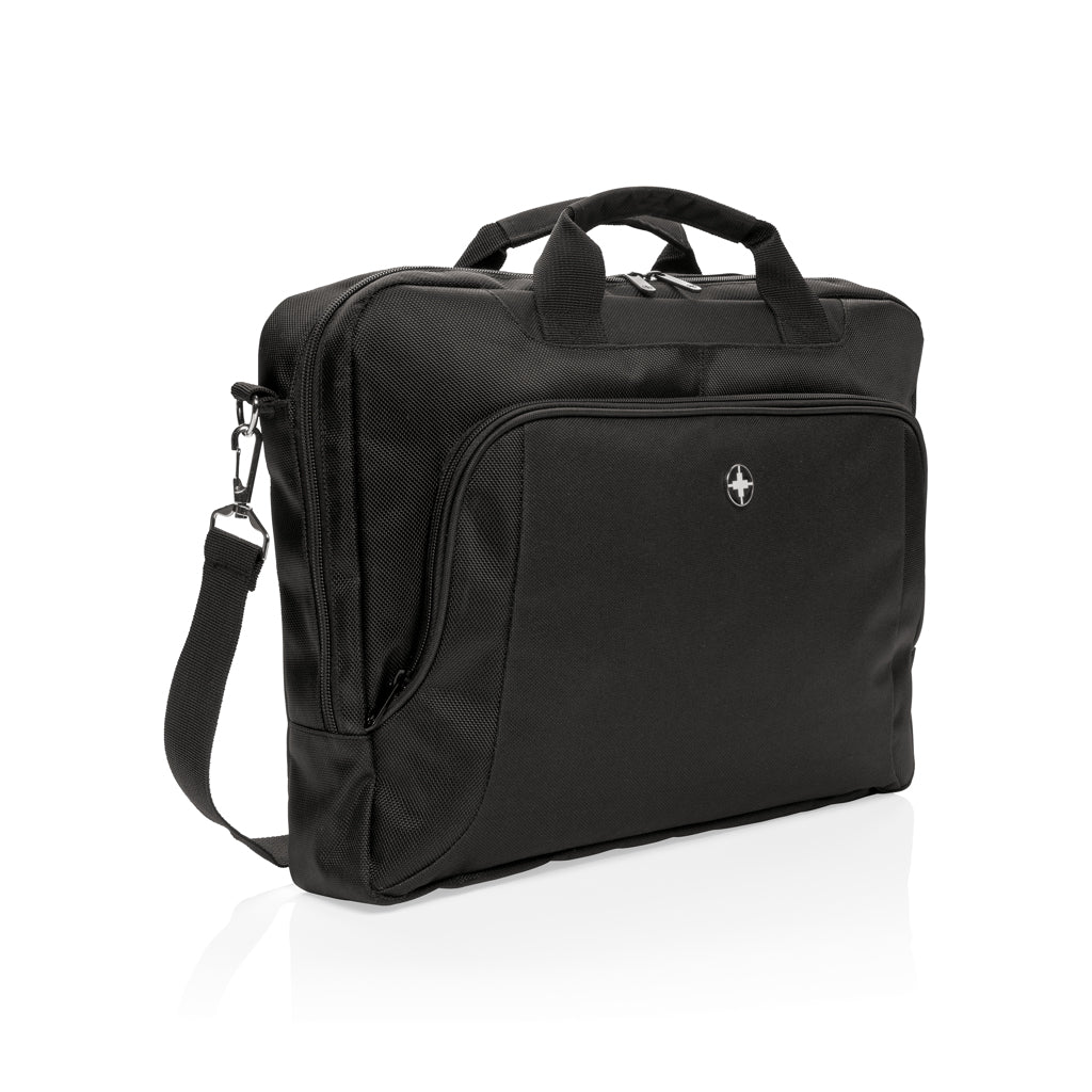 Laptoptas van polyester (extra uitvoering), zwart