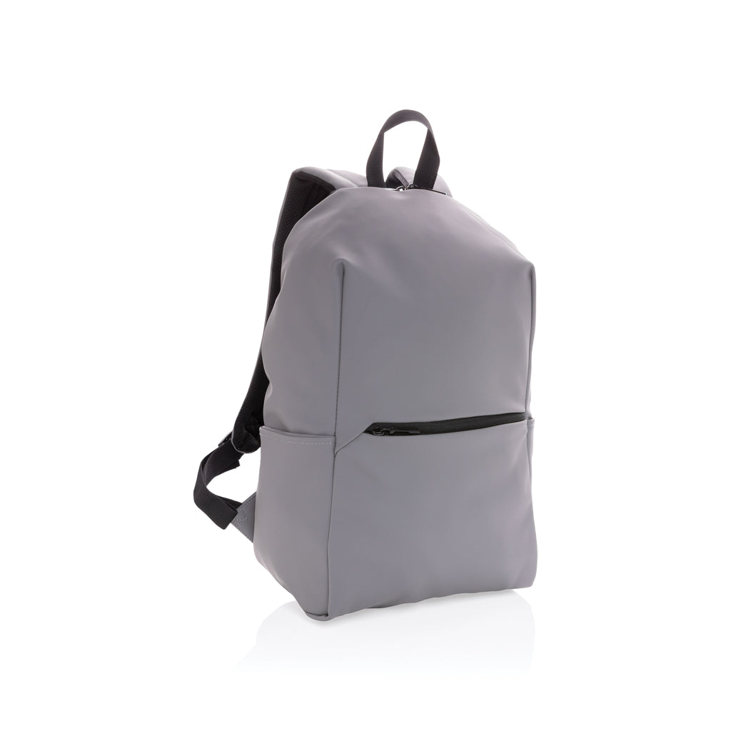 Laptoprugzak 15.6", kunstleer en polyester, grijs