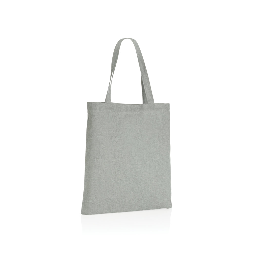 Boodschappentas van gerecycled katoen 145 g/m², grijs