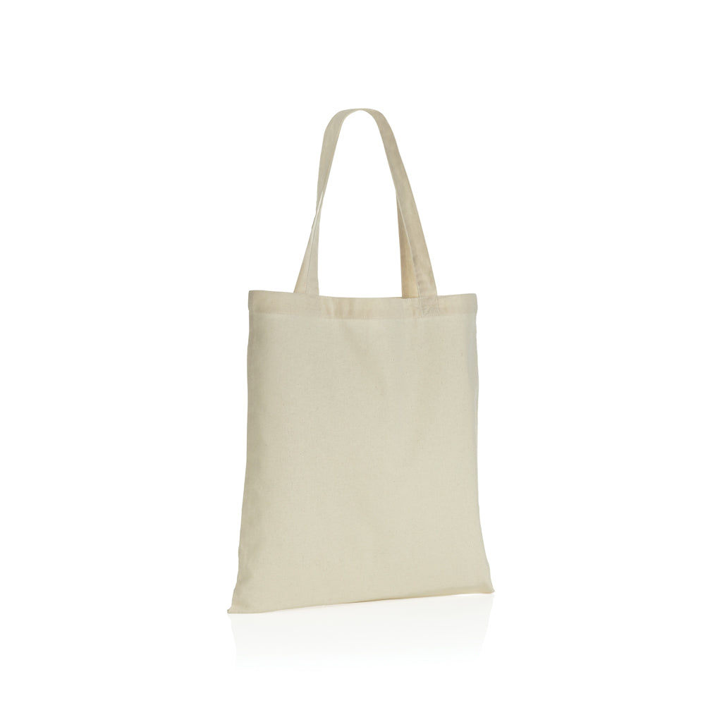 Boodschappentas van gerecycled katoen 145 g/m², gebroken wit