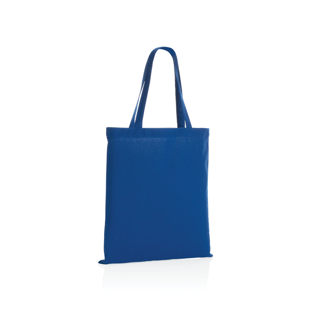 Boodschappentas van gerecycled katoen 145 g/m², blauw