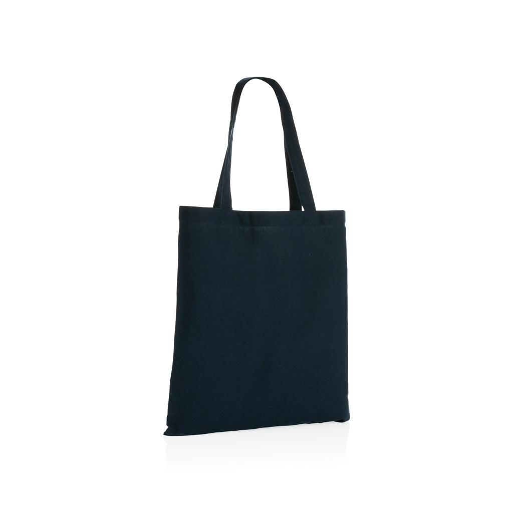 Boodschappentas van gerecycled katoen 145 g/m², donkerblauw