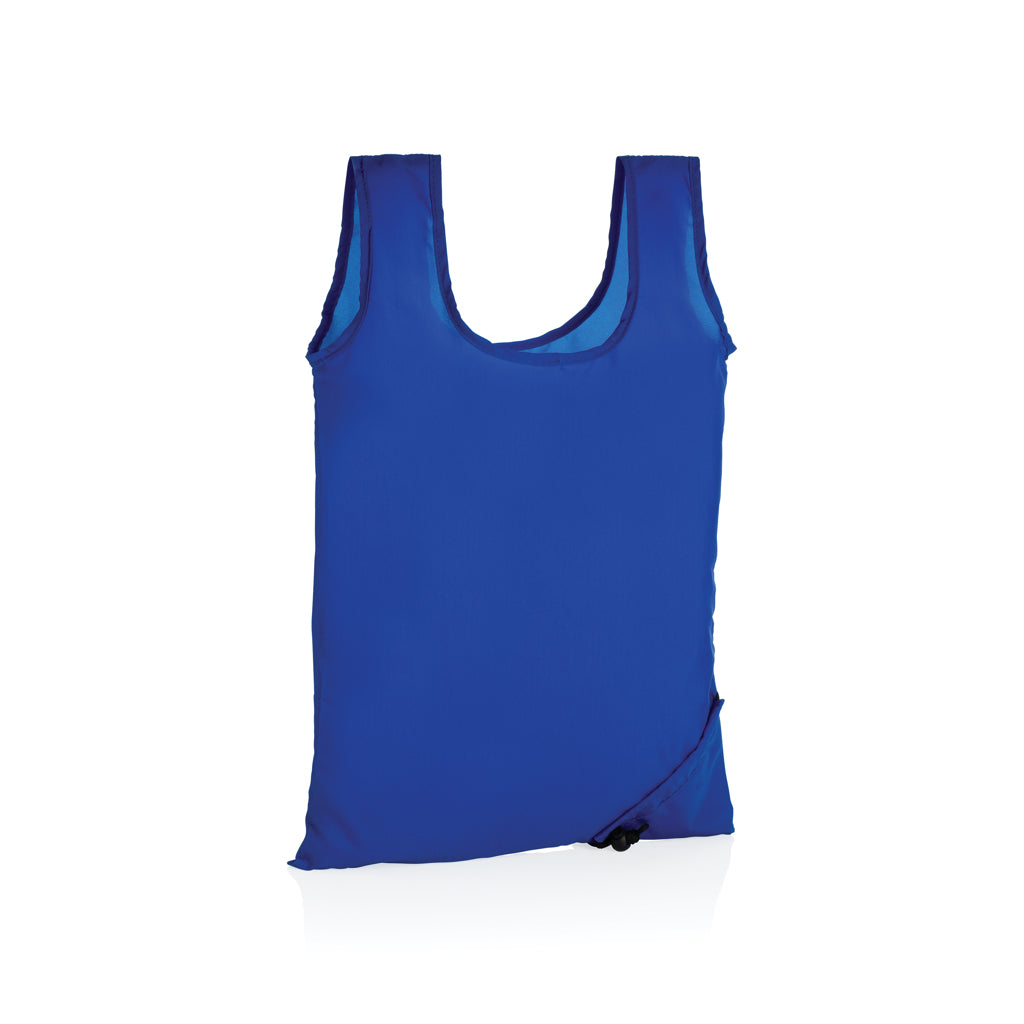 Boodschappentas van gerecycled PET (opvouwbaar model), blauw