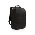 Laptoprugzak 15.6", gerecycled PET en kunstleer, zwart