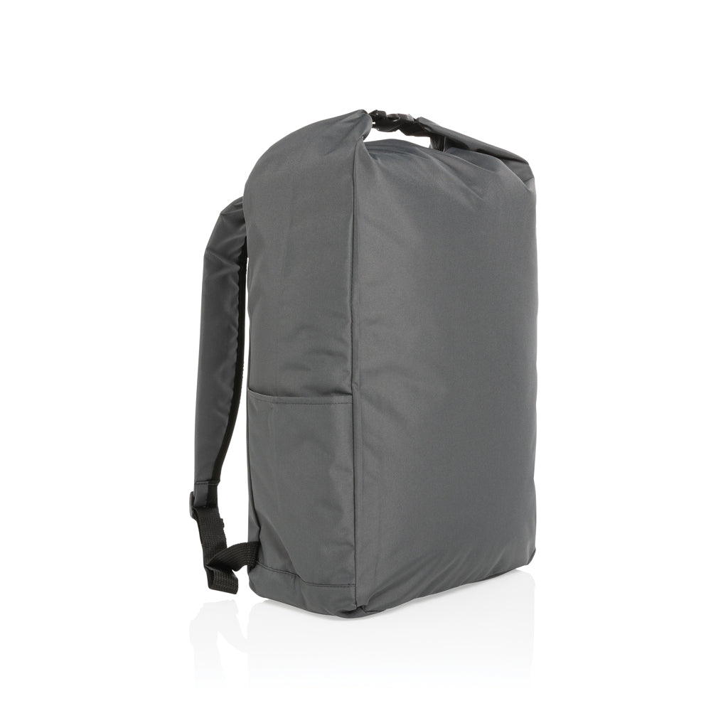 Rugzak van gerecycled PET (oprolbare sluiting), antraciet