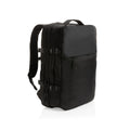 Laptoprugzak 15.6", gerecycled PET en kunstleer (48 cm), zwart