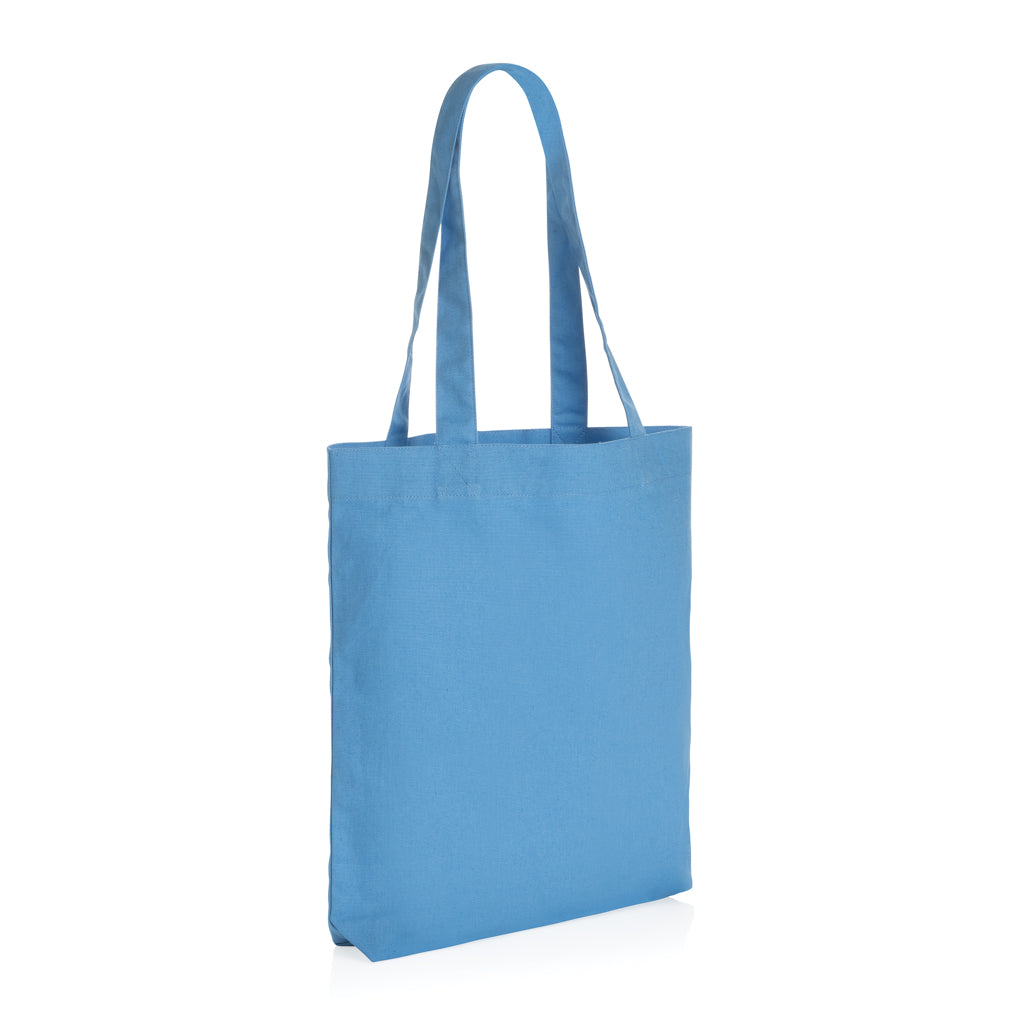 Boodschappentas van gerecycled canvas 285 g/m² (40 cm), tranquil blue