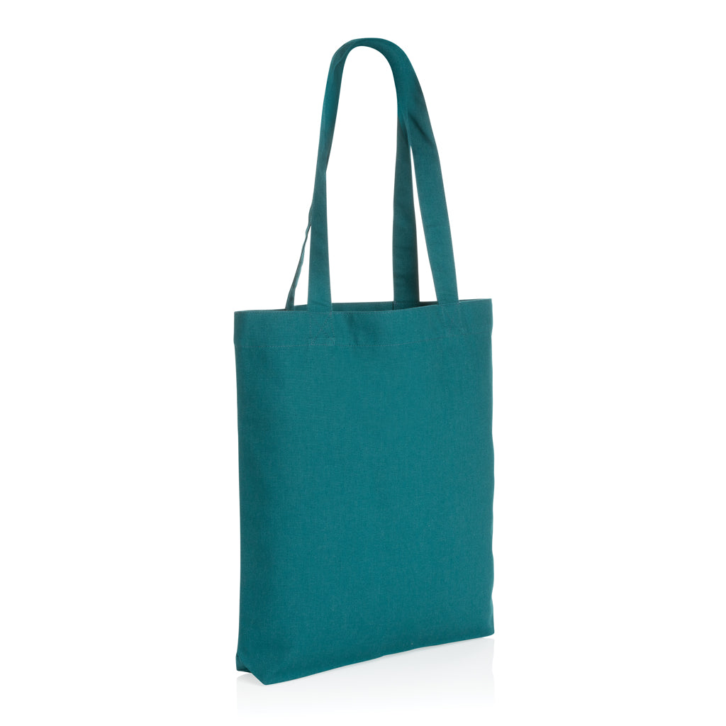 Boodschappentas van gerecycled canvas 285 g/m² (40 cm), verdigris