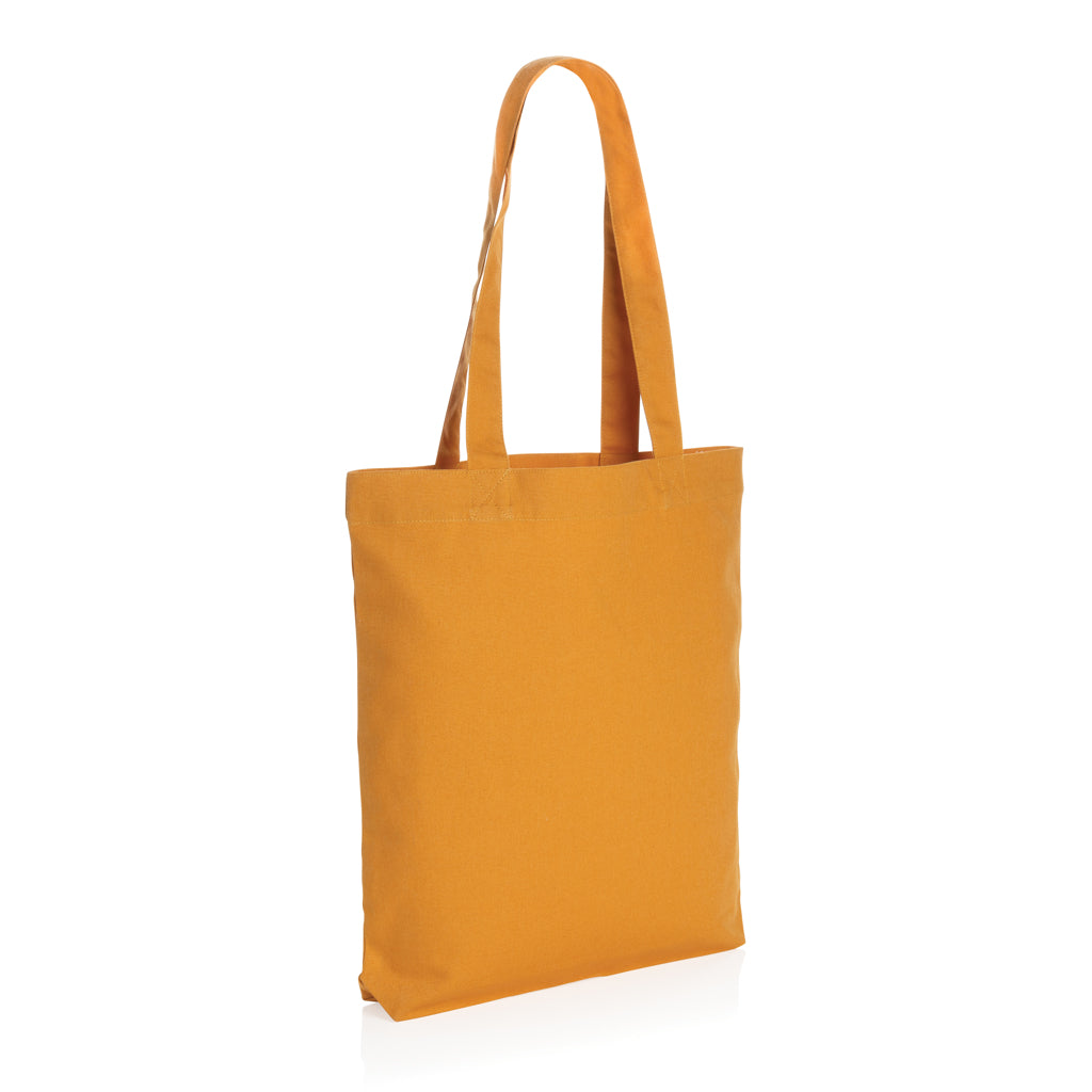 Boodschappentas van gerecycled canvas 285 g/m² (40 cm), sundial oranje