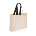 Boodschappentas van gerecycled canvas 240 g/m², gebroken wit