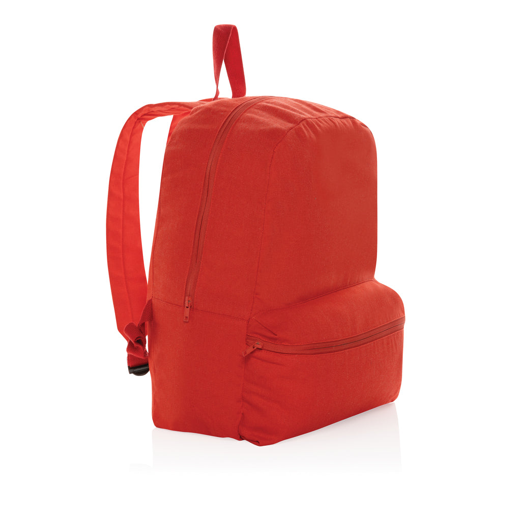 Rugzak van gerecycled canvas (klassiek model), luscious red
