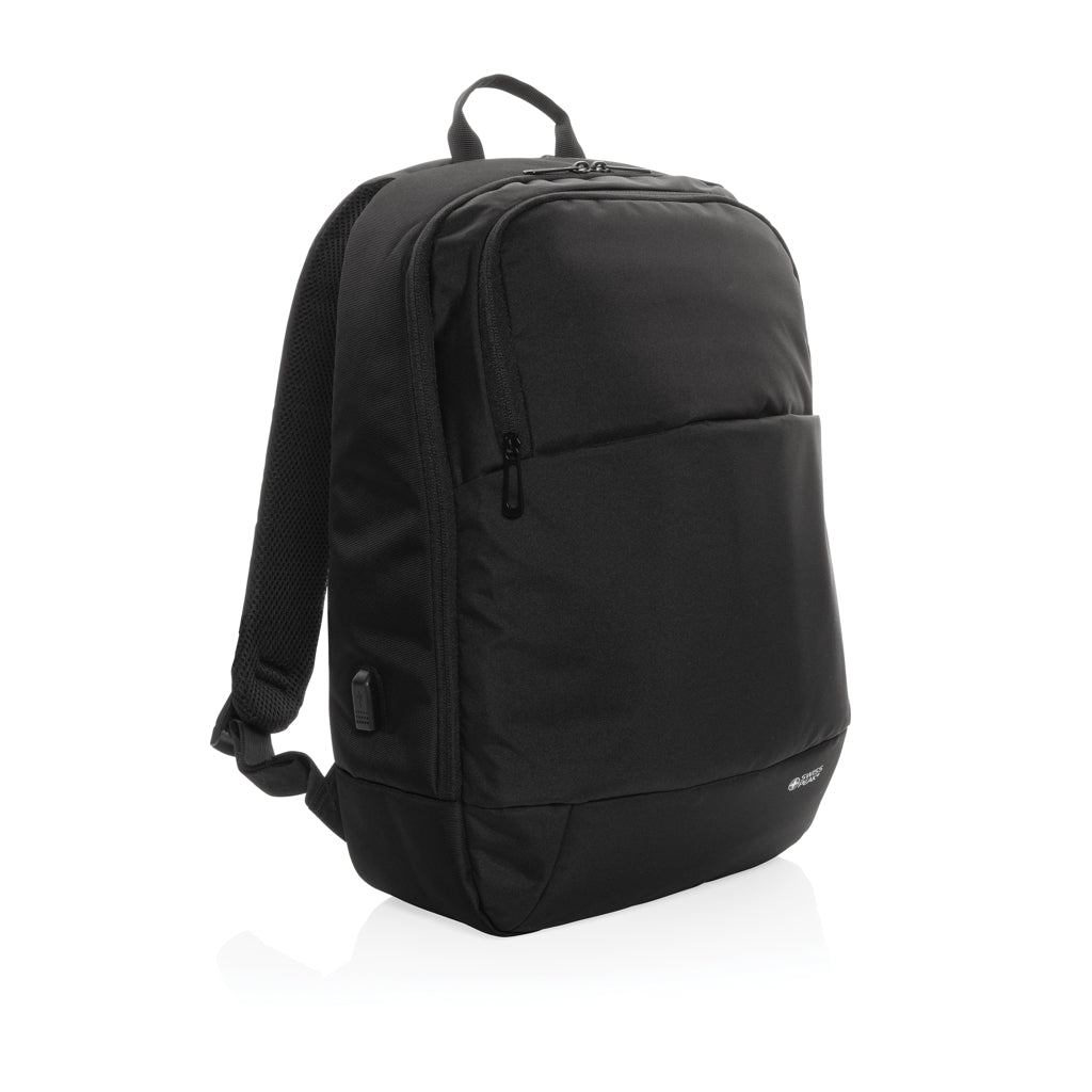 Laptoprugzak 15.6", gerecycled PET (modern model), zwart