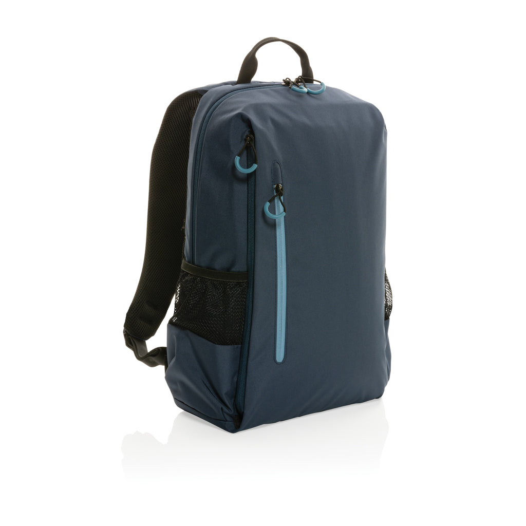 Laptoprugzak 15.6" van gerecycled PET (gewatteerde voering), donkerblauw