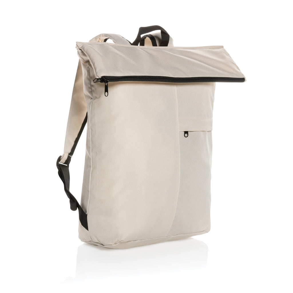 Rugzak van gerecycled PET (opvouwbaar model), gebroken wit