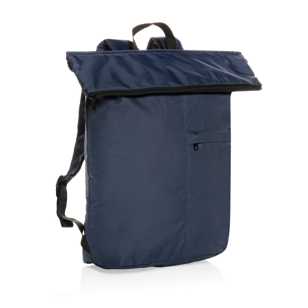 Rugzak van gerecycled PET (opvouwbaar model), donkerblauw