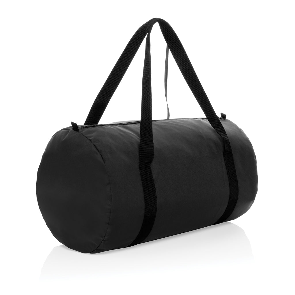 Weekendtas van gerecycled PET (opvouwbaar model), zwart