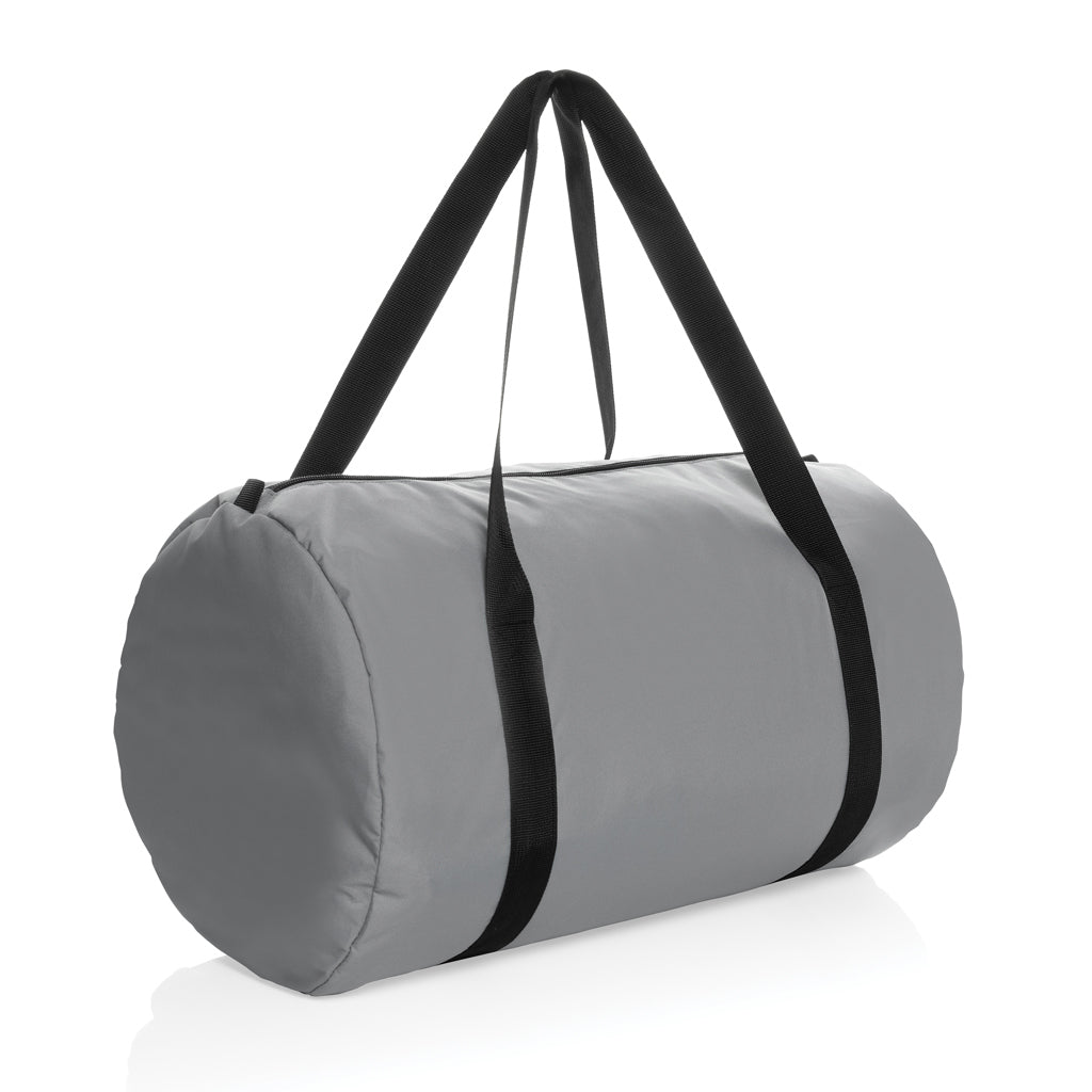 Weekendtas van gerecycled PET (opvouwbaar model), grijs