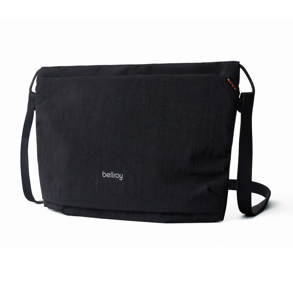 Crossbody tas van gerecycled PET, zwart