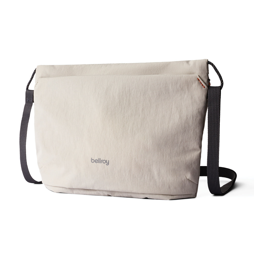Crossbody tas van gerecycled PET, beige