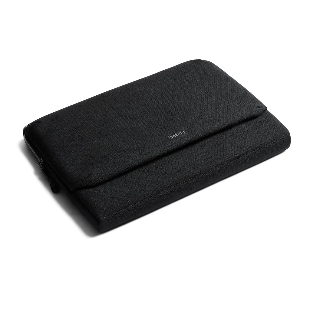 Laptophoes 16" van gerecycled PET (extra voorvak), zwart