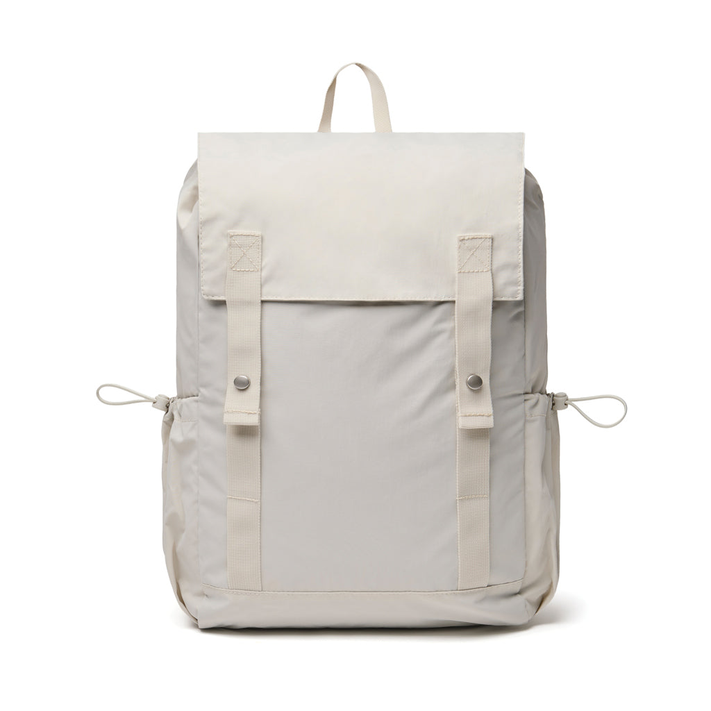 Rugzak van gerecycled nylon en gerecycled PET, beige