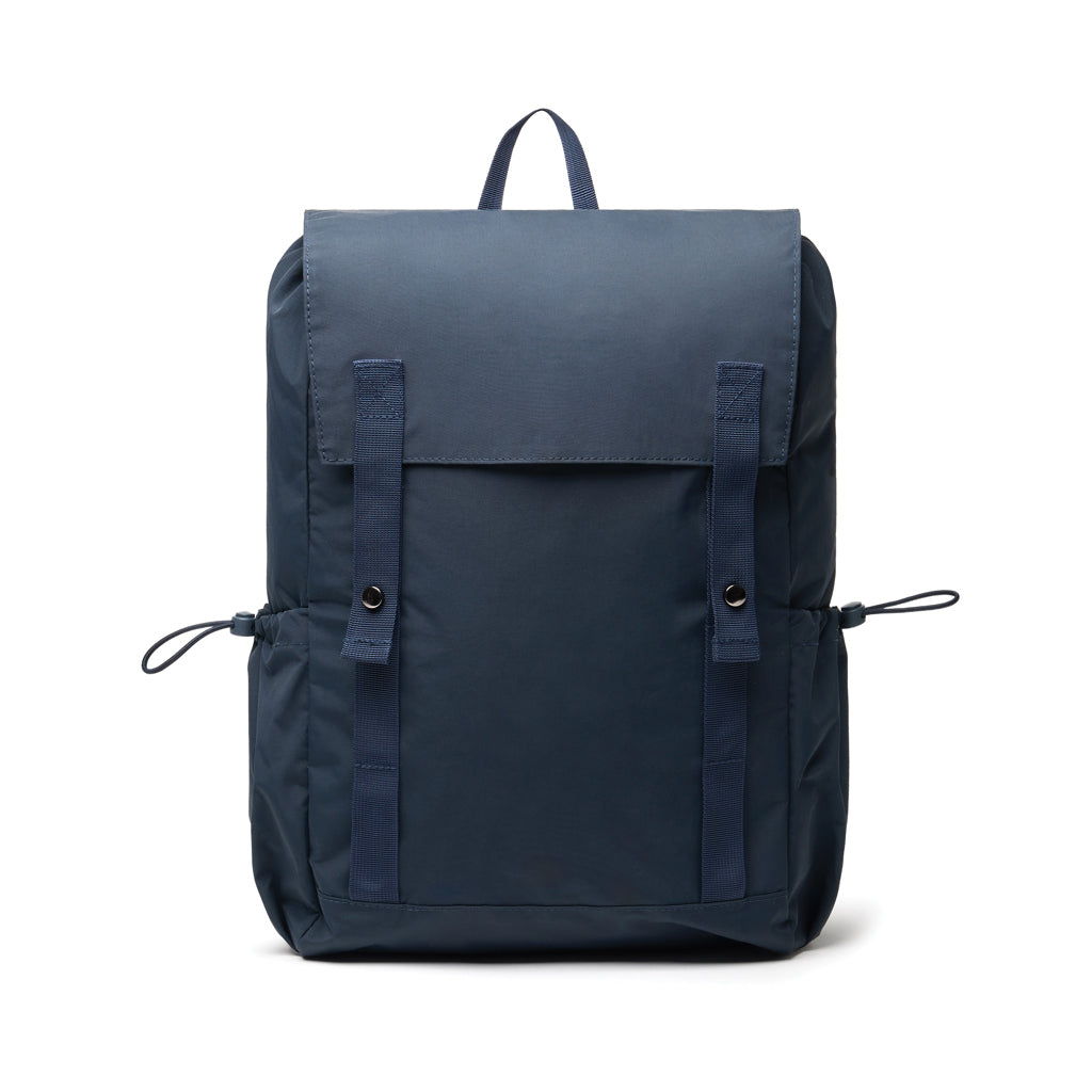 Rugzak van gerecycled nylon en gerecycled PET, donkerblauw