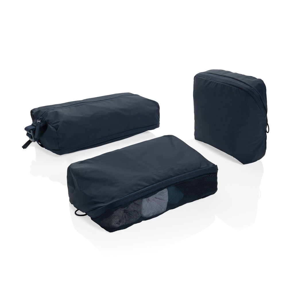 Reiscadeauset van gerecycled nylon, donkerblauw