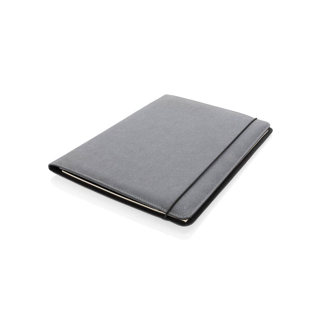 A4-portfolio van leer, grijs